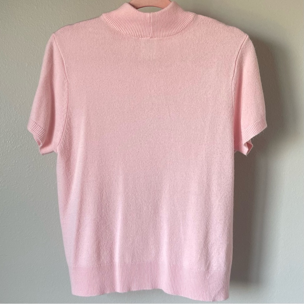 Petite Blair Short-Sleeve Sweater - Pastel Pink & Very Soft - Size PM - Picture 2 of 11